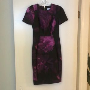 Purple floral dress